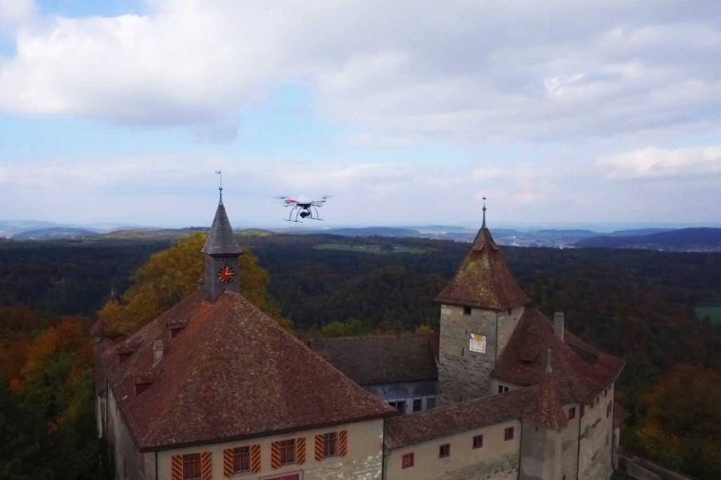 Mesure par drone du château de Kyburg, HMQ AG