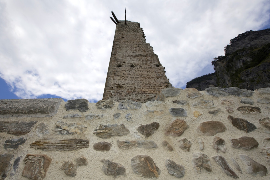 Château de Hochjuvalt, relevé du bâtiment, tour de guet