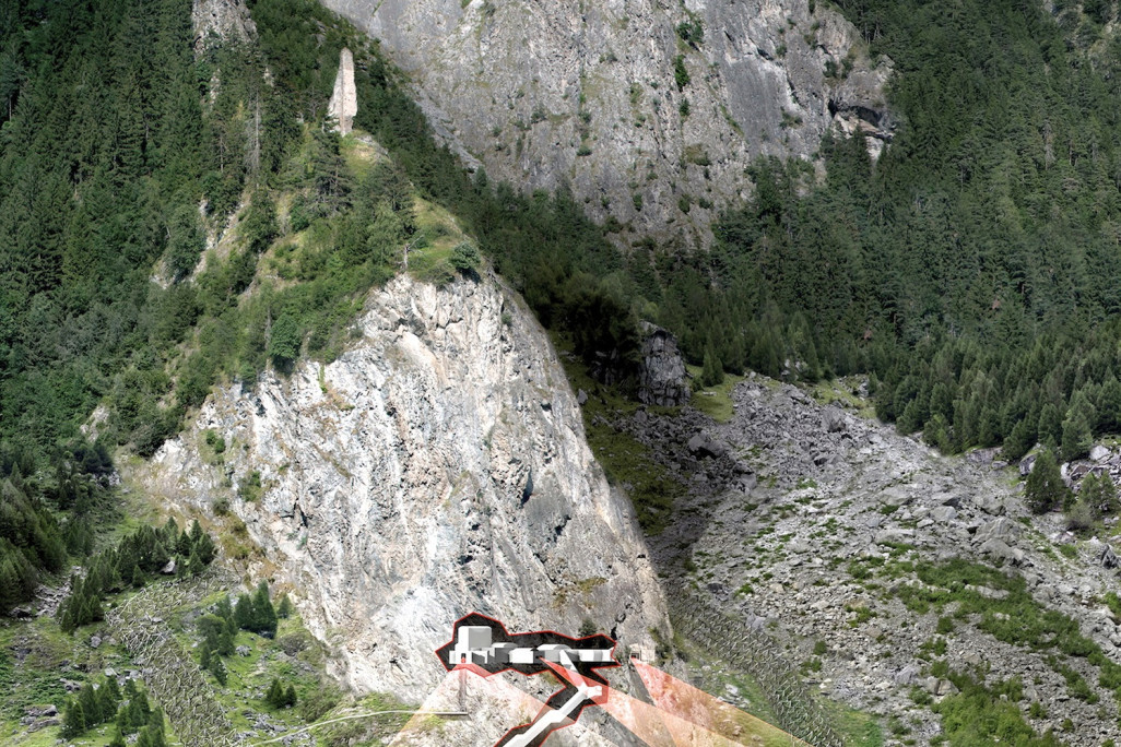 Château de Hochjuvalt, relevé du bâtiment, forteresse de Juvalta