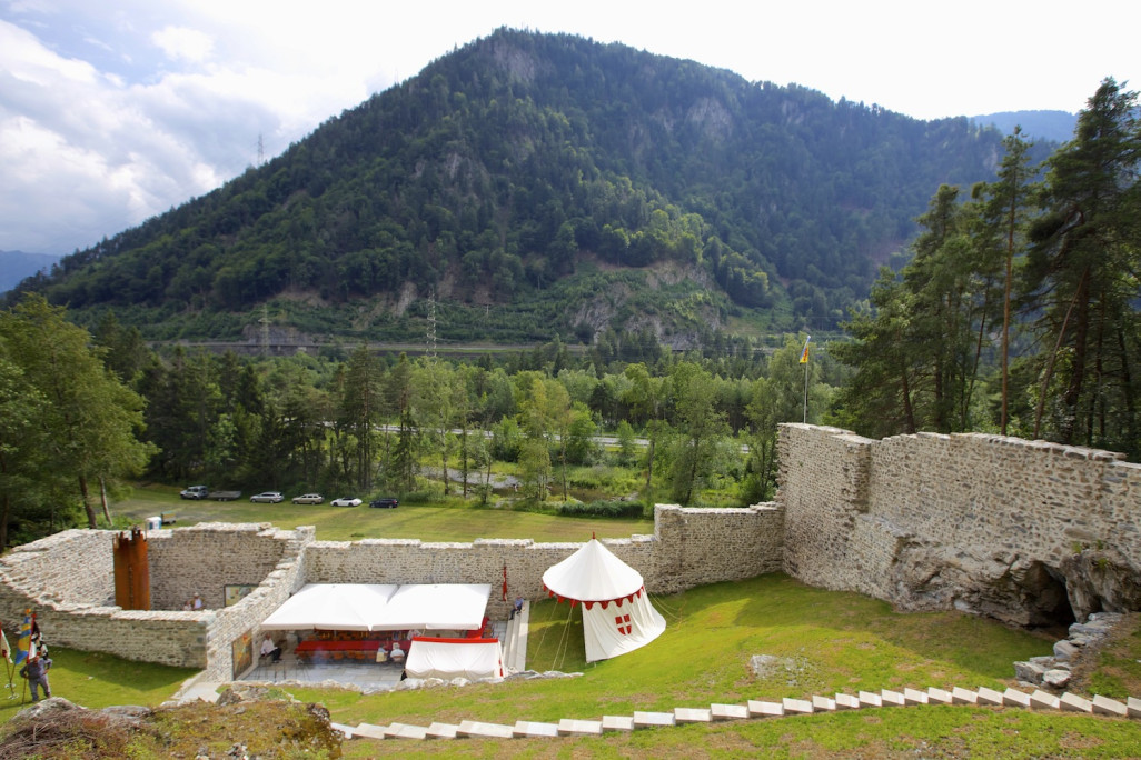 Château de Hochjuvalt, relevé du bâtiment, poste de douane
