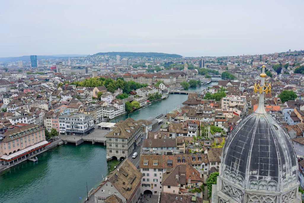 Ville de Zurich depuis le Grossmünster, HMQ AG