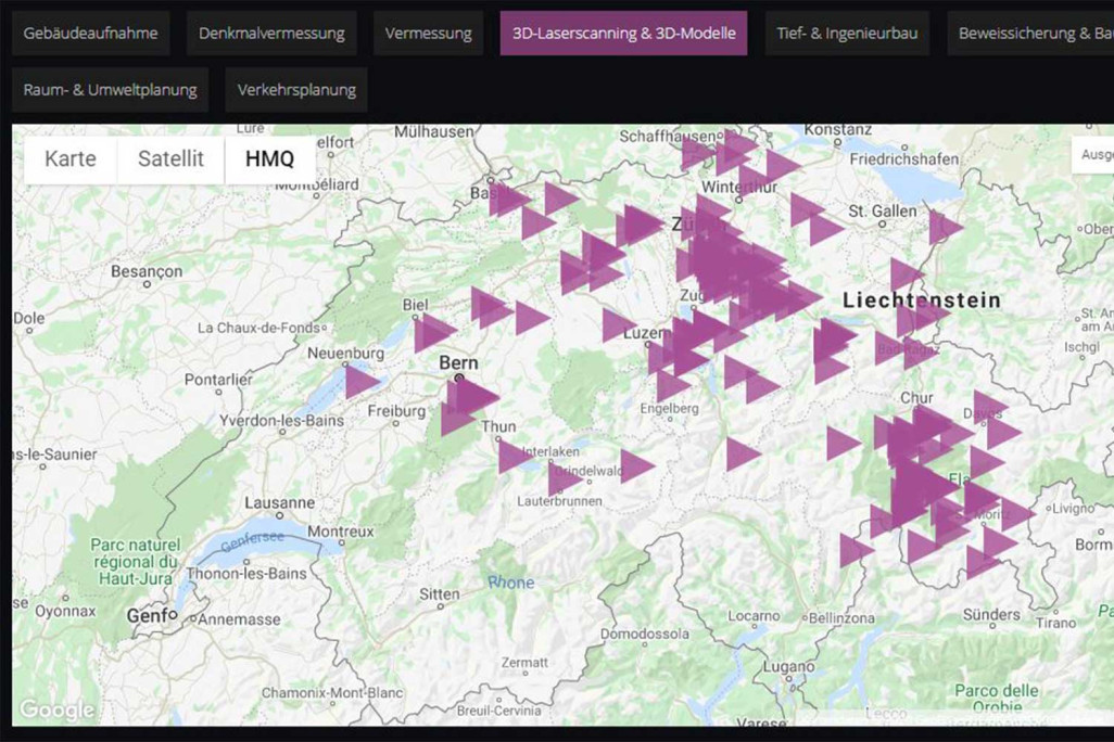 Carte nationale de la Suisse, modèles 3D, HMQ AG