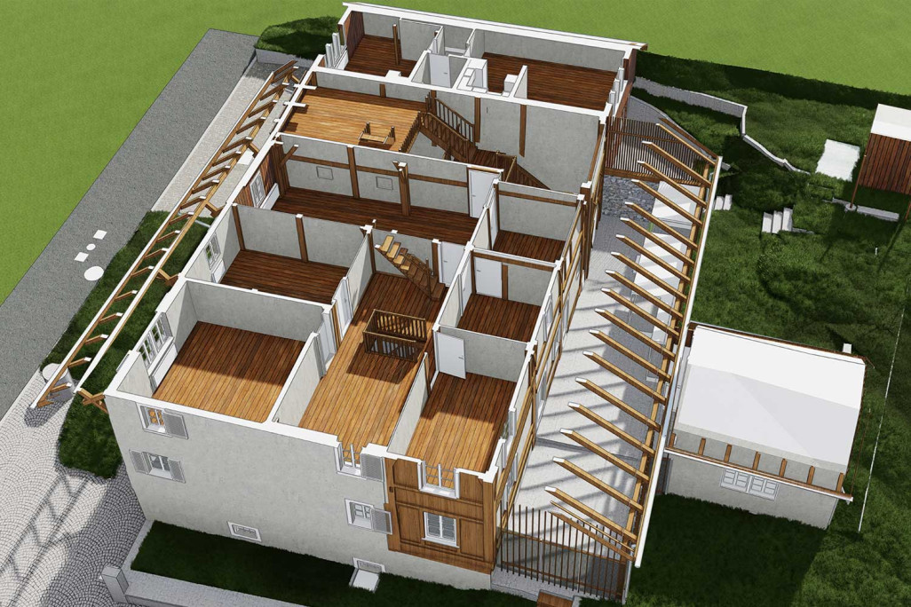 Modèles 3D Vectorworks natifs, plan d'étage, HMQ AG