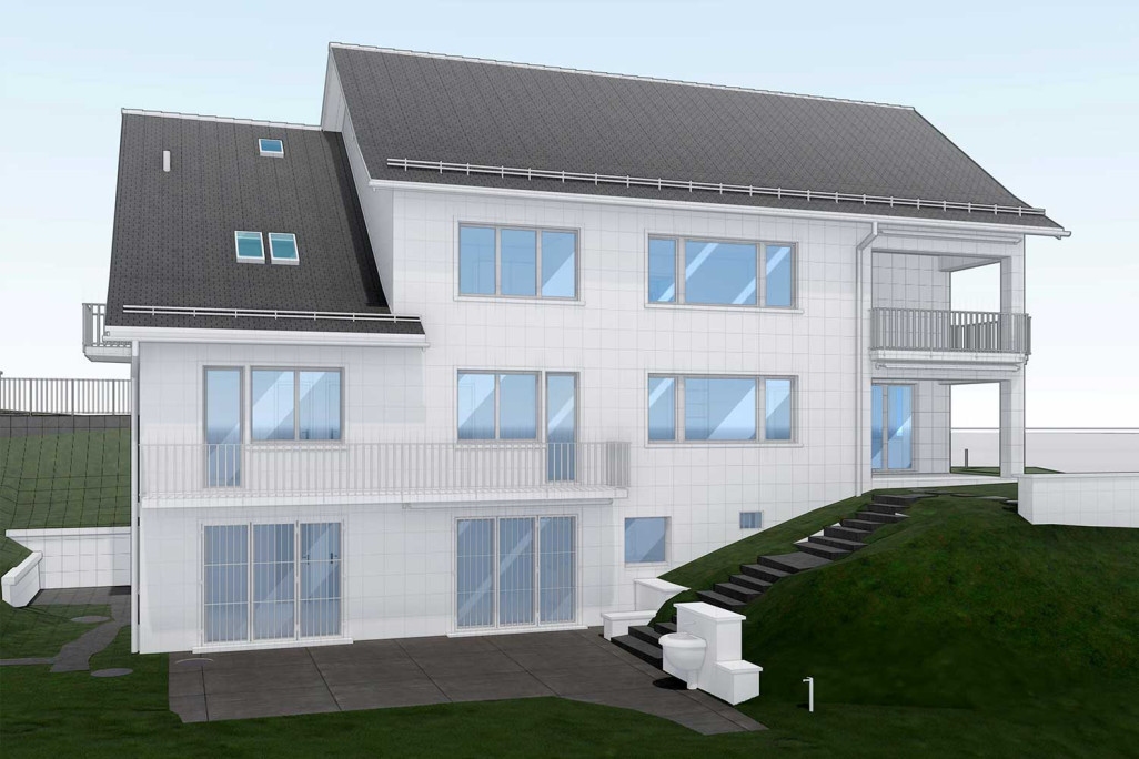 Mesure du bâtiment, modèle CAO 3D, HMQ AG