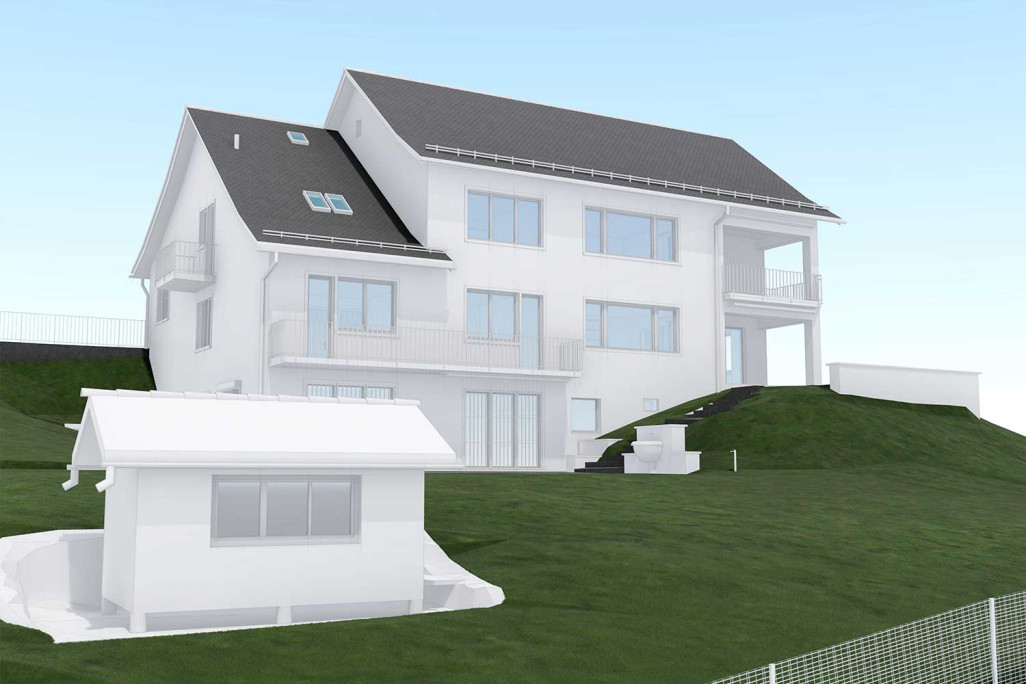 Mesure du bâtiment, modèle 3D, HMQ AG