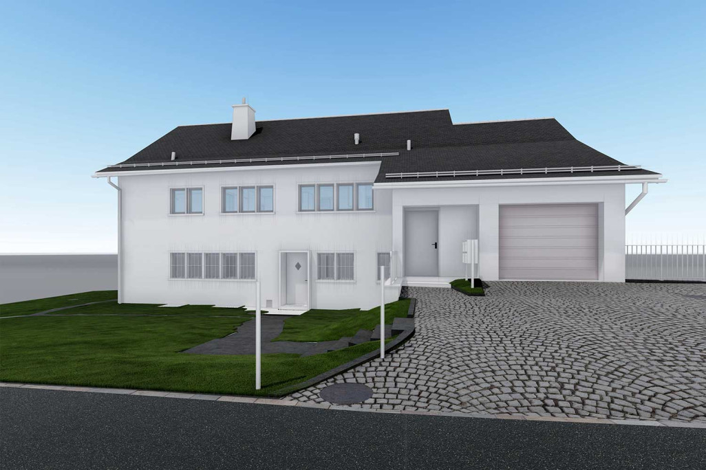 Mesure de bâtiments, modélisation 3D, HMQ AG