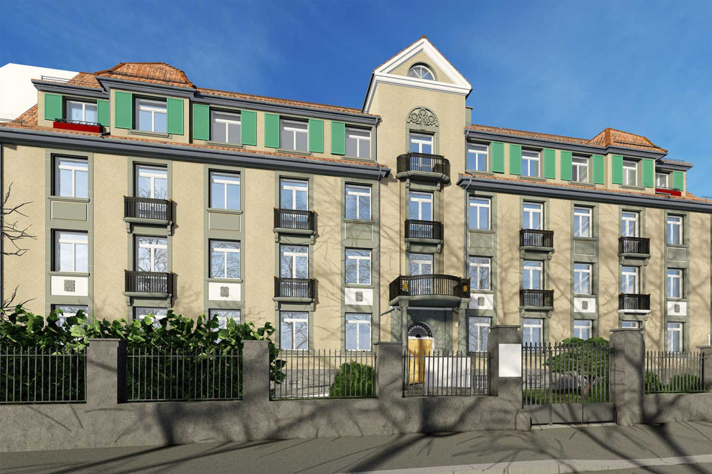 Relevé de bâtiment dans les Grisons, modèle 3D, HMQ AG