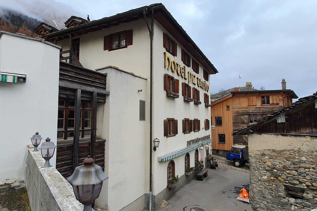 Relevé du bâtiment de l'hôtel Piz Tambo à Splügen, HMQ AG