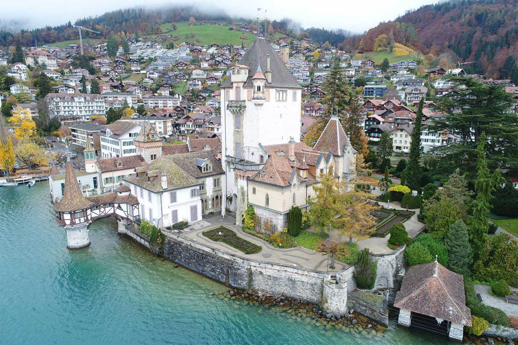 Château d'Oberhofen au bord du lac de Thoune, relevé du bâtiment, HMQ AG