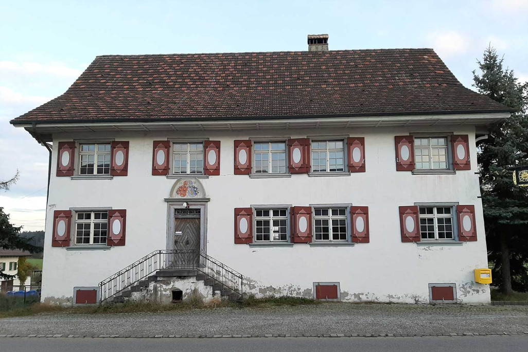 Ossingen ZH, Taverne zur Sonne, mesure du bâtiment, HMQ AG