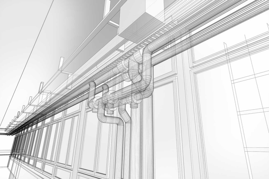 Jona SG, atelier de production Geberit, modèle 3D, HMQ AG