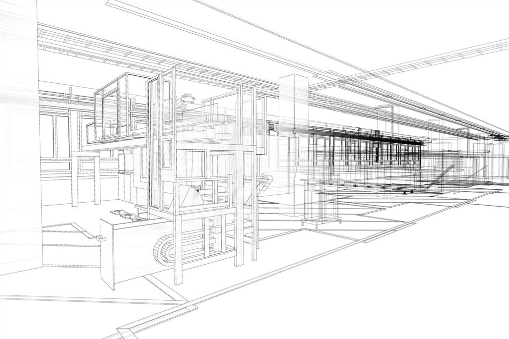 Jona SG, atelier de production Geberit, modélisation 3D, HMQ AG