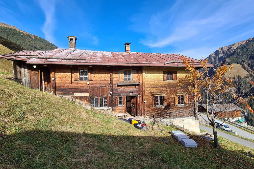 Safiental, relevé du bâtiment Walserhaus, HMQ AG