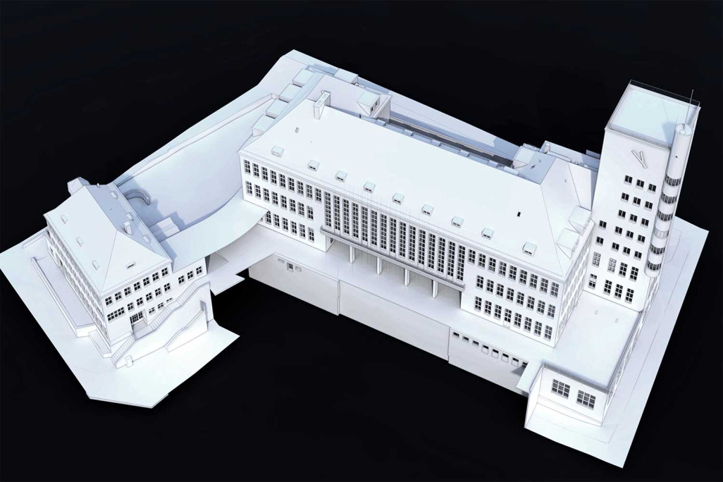 Zurich, maison paroissiale Rosengarten, maquette 3D du site, HMQ AG