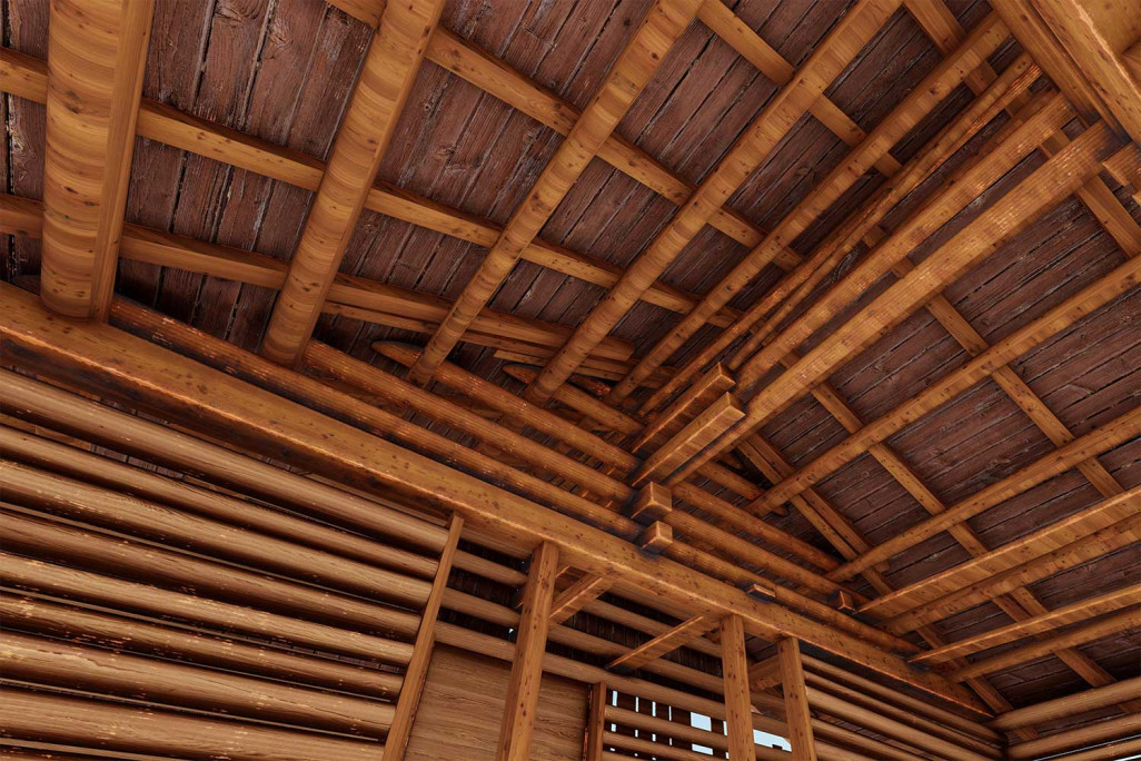 Modélisation 3D de la structure porteuse de l'étable, HMQ AG