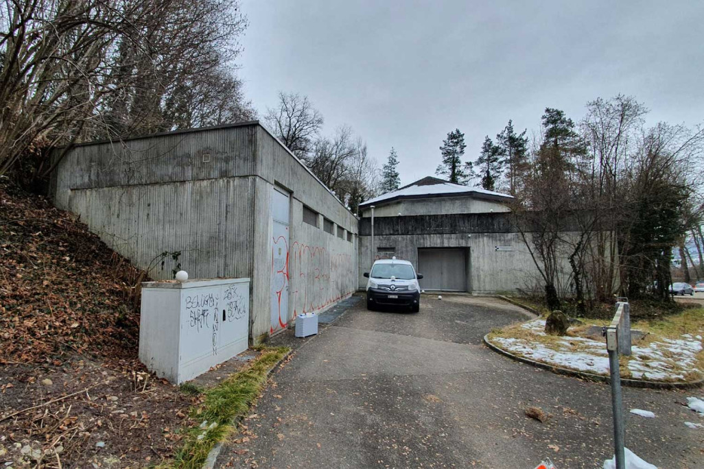 Relevé du bâtiment, station de pompage Wehrliau, Muri près de Berne, HMQ AG
