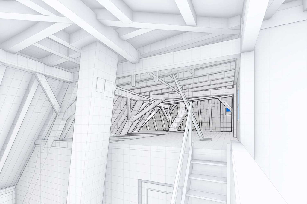 Bâle, presbytère Relevé 3D du bâtiment Structure porteuse, HMQ AG