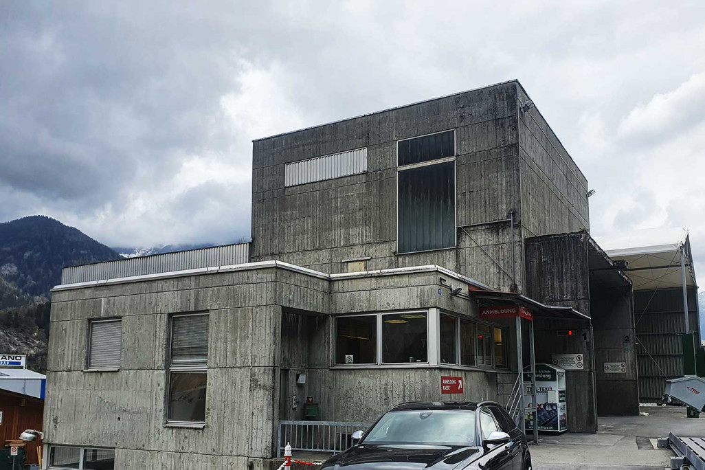 Cazis GR, centre de recyclage, relevé du bâtiment, HMQ AG