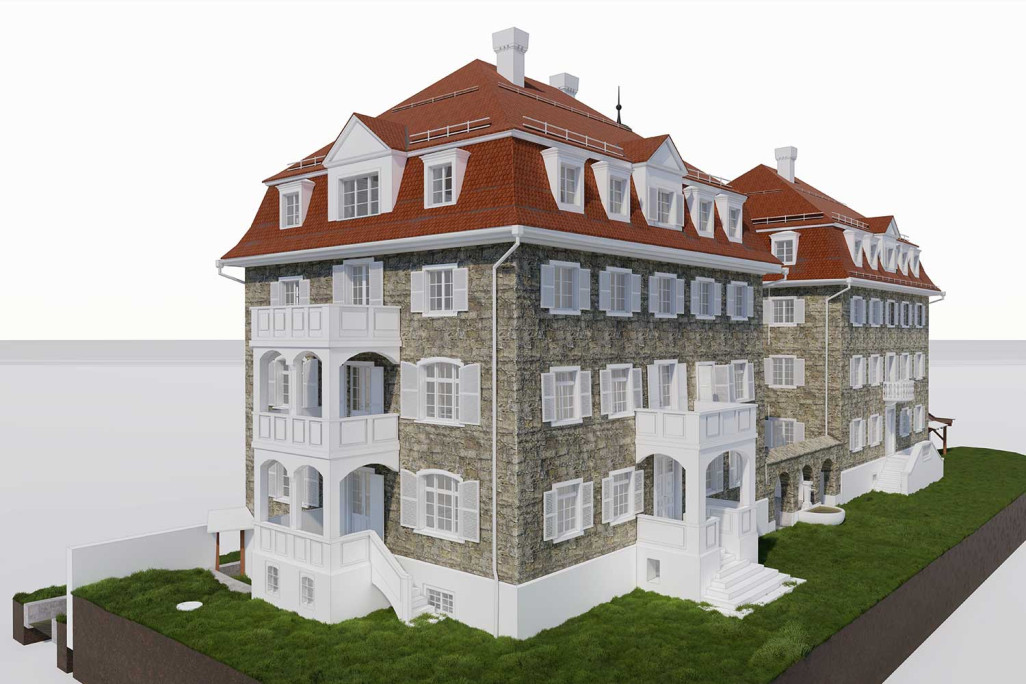 Andeer GR, mesure du bâtiment, biens d'exploitation, vues 3D, HMQ AG