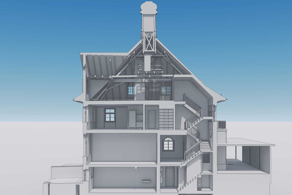 Frauenfeld, modélisation 3D avec ArchiCAD de la maternelle Erzenholz, HMQ AG
