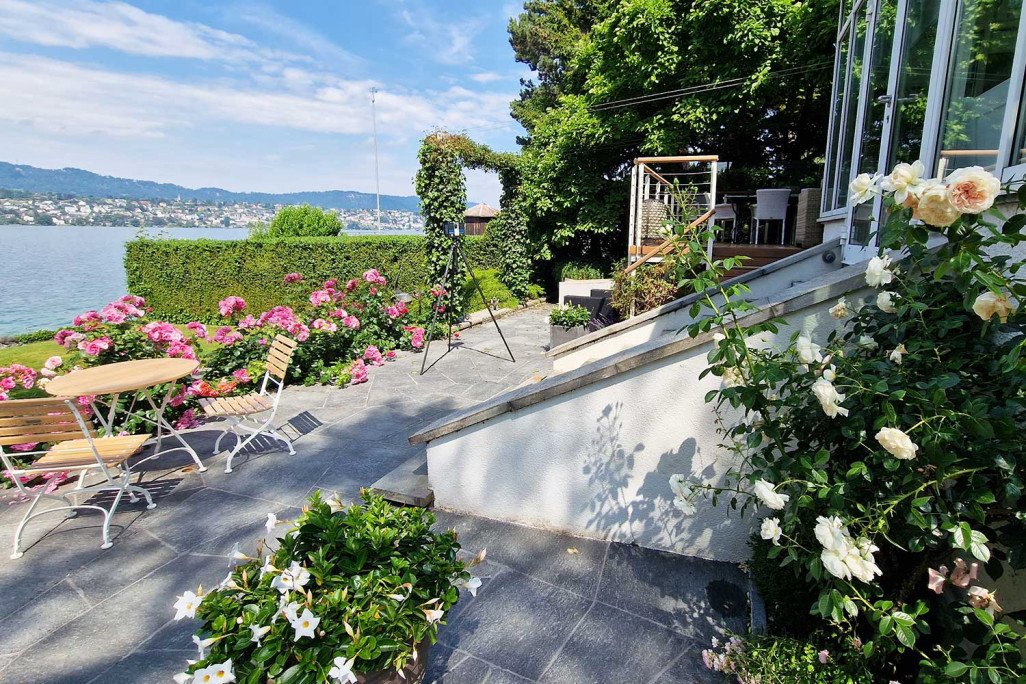 Numérisation laser 3D pour la saisie du nuage de points de la villa au bord du lac à Küsnacht, HMQ AG