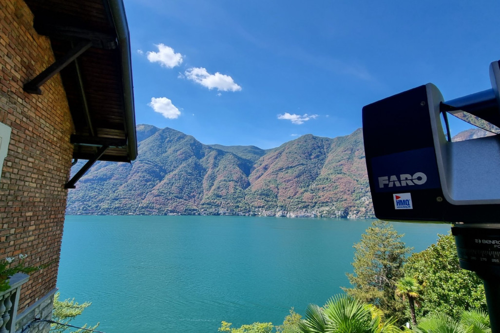 Numérisation laser 3D d'une villa à Nesso, en Lombardie, HMQ AG