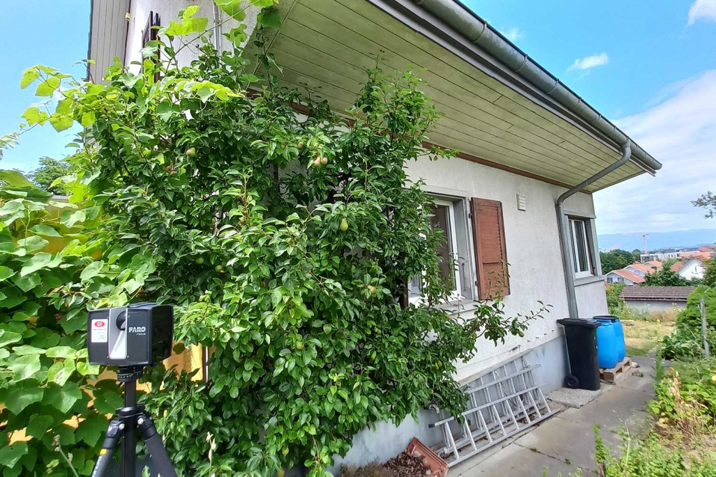 Mesure d'un bâtiment (maison individuelle) à Kerzers, HMQ AG