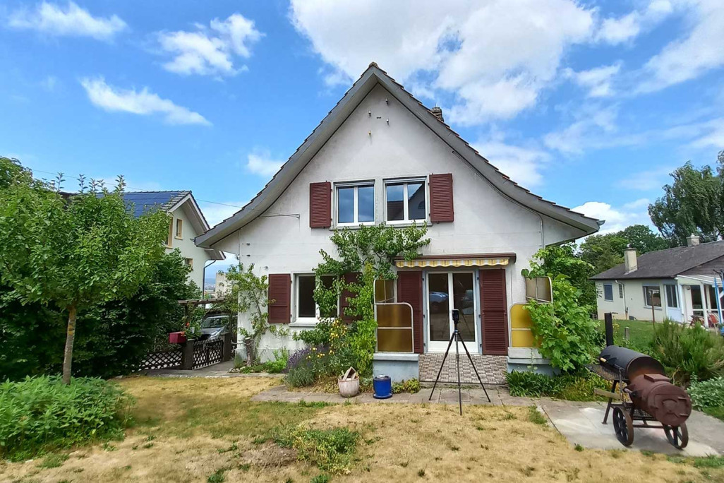 Relevé du bâtiment et données de plan 2D d'une maison individuelle à Kerzers, HMQ AG