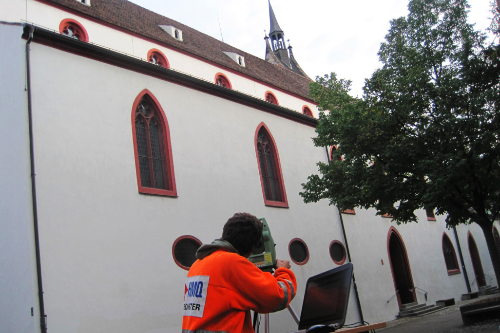 Relevé du bâtiment de l'école primaire Peters à Bâle