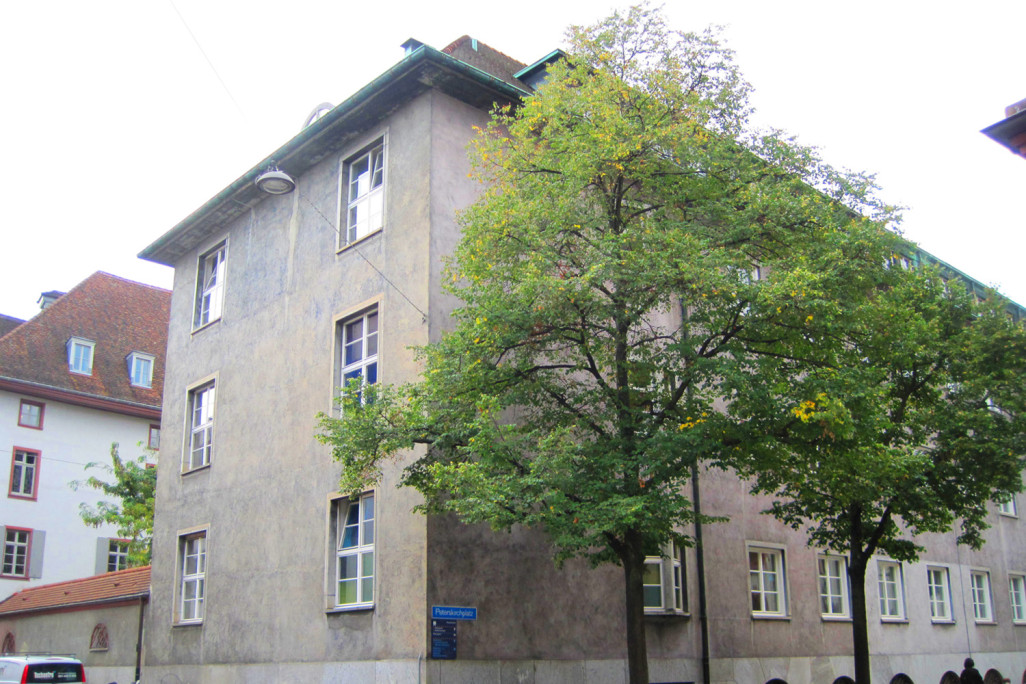 Relevé du bâtiment de l'école primaire Peters à Bâle