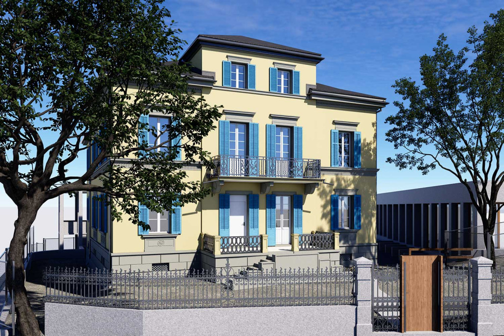 Modèle BIM 3D de la Villa Brügger à Coire, HMQ AG