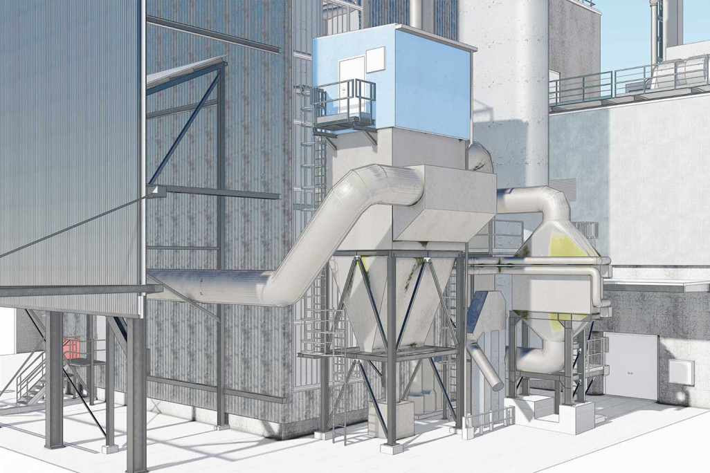 Schönbühl (BE), relevé topographique de la centrale énergétique Shoppyland, HMQ AG
