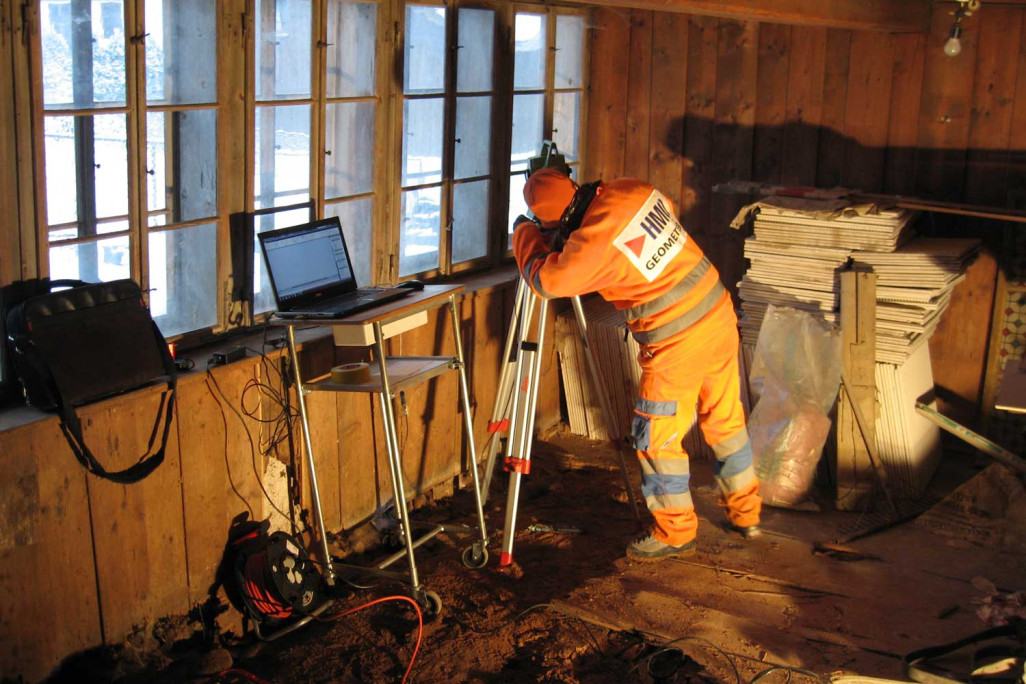Relevés de bâtiments à l'aide de la technique de mesure laser