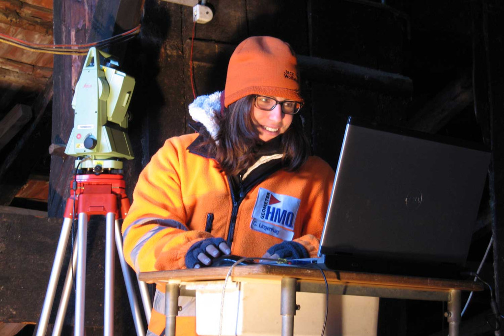 Relevé de bâtiments à l'aide de la technique de mesure laser