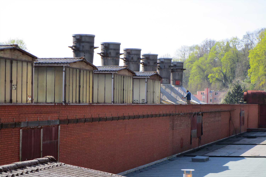 Relevés architecturaux de la fonderie d'acier de Schaffhouse