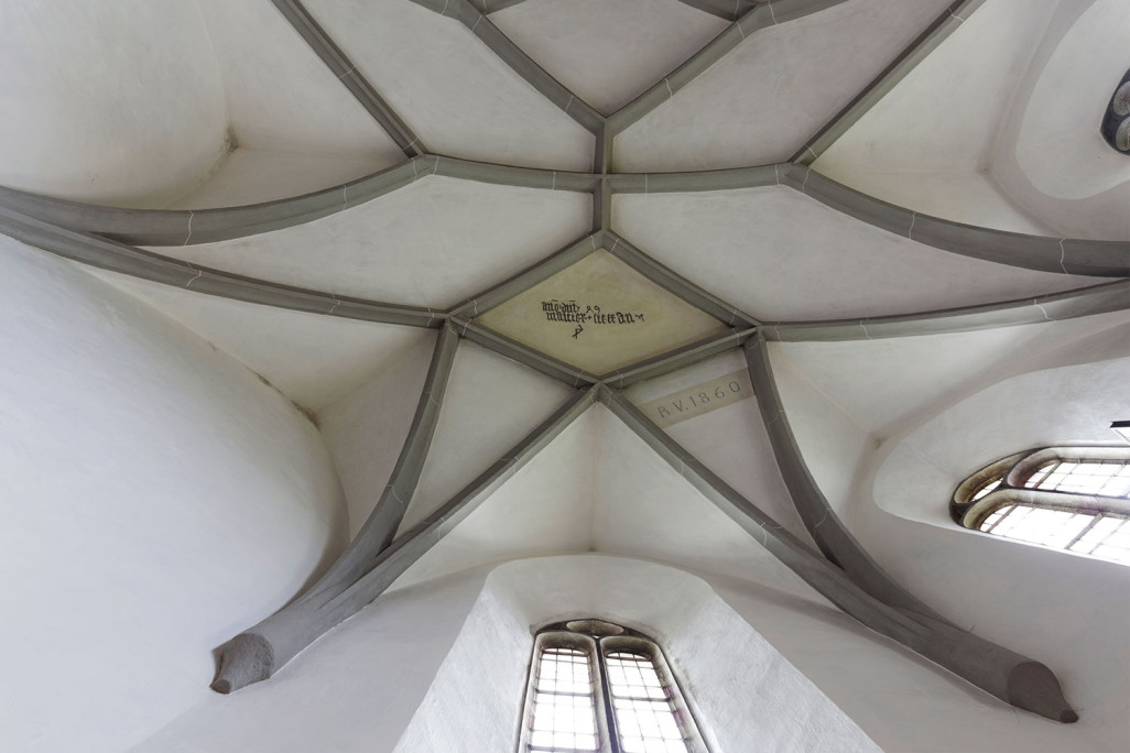 Voûte de l'église de Scharans