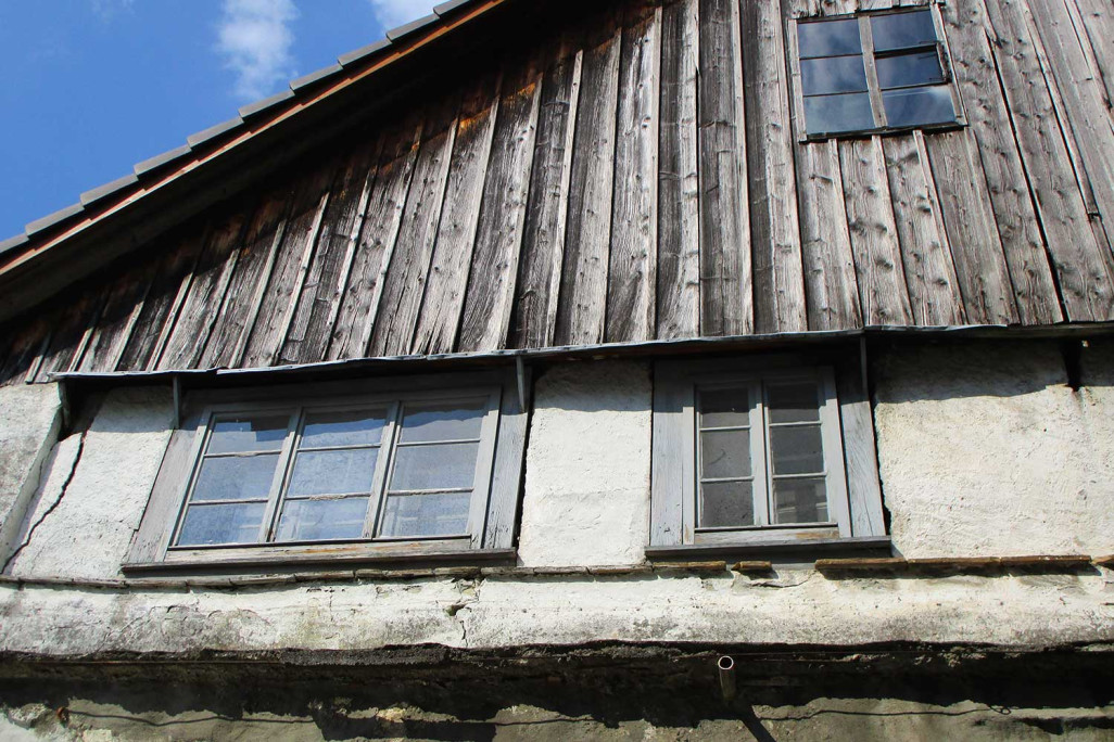 Vue de la façade du bâtiment