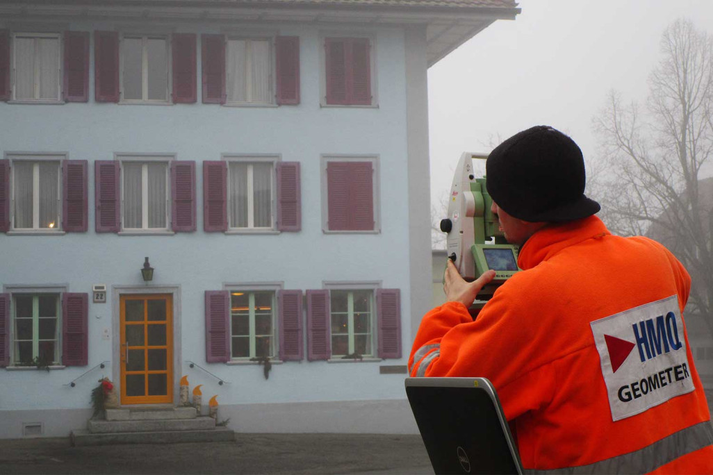 Relevé du bâtiment, vue de la façade à Roggwil