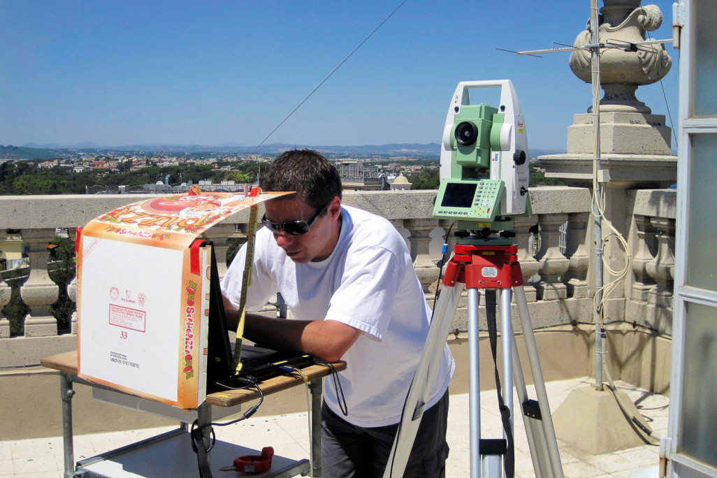 Mesure du bâtiment de la Villa Maraini, Rome IT, relevé du bâtiment HMQ