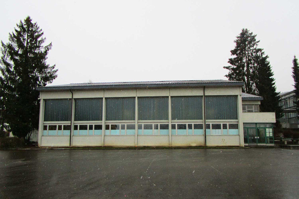 Mesure du bâtiment gymnase, HMQ AG