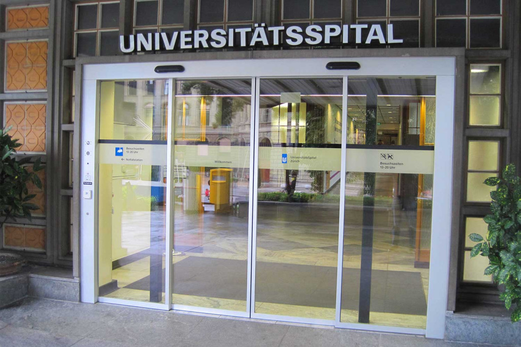 Hôpital universitaire de Zurich, entrée, HMQ AG
