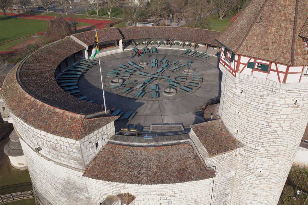 Munot à Schaffhouse, mesure du bâtiment, HMQ AG