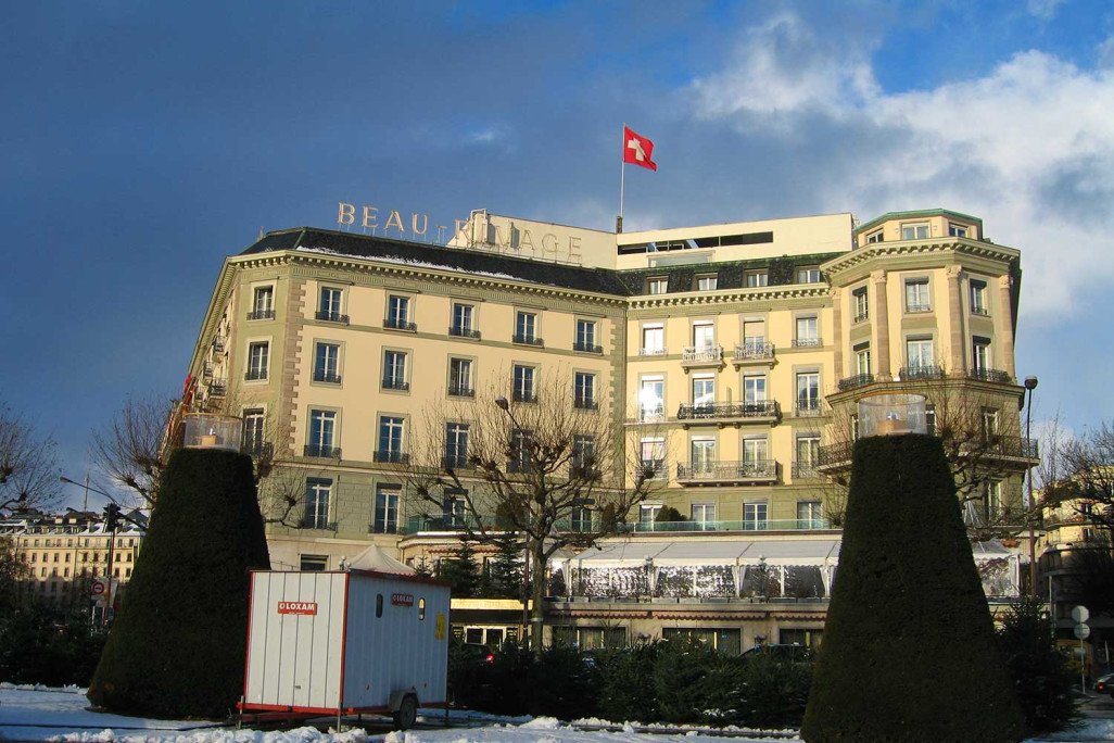 Mesure du bâtiment de l'hôtel de luxe Beau-Rivage à Genève, HMQ AG