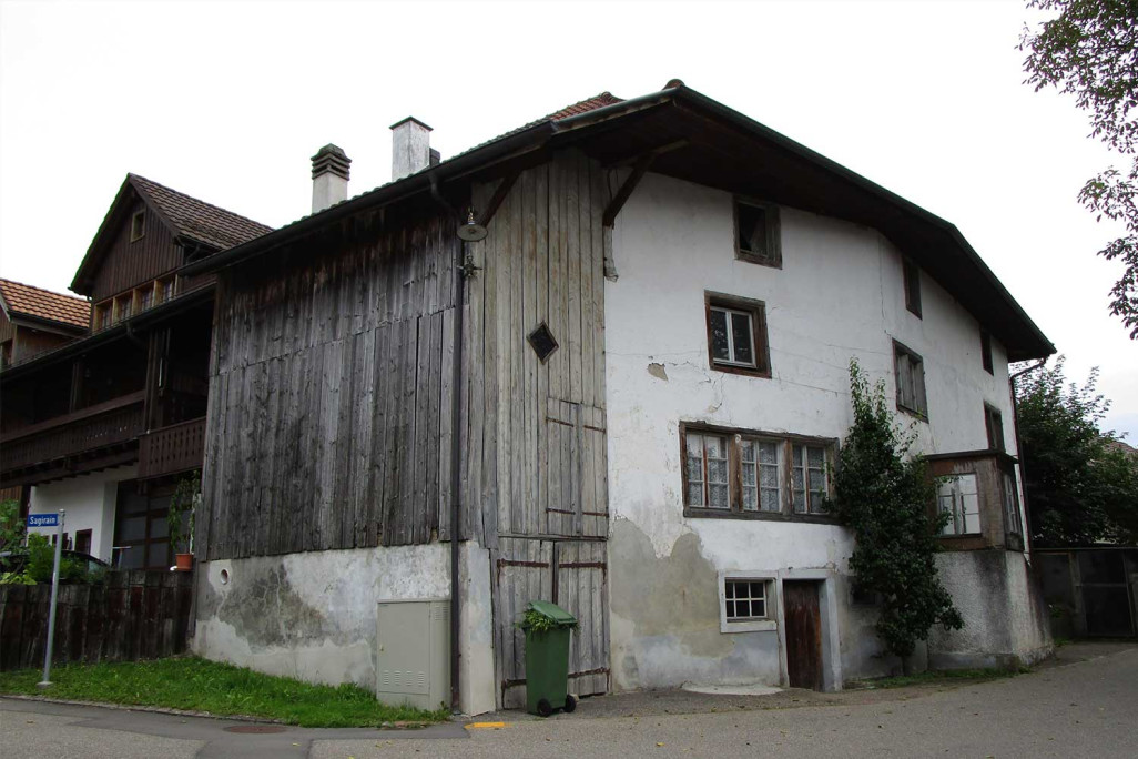 Mesure monumentale du bâtiment Flarz (digne d'être protégé), HMQ AG