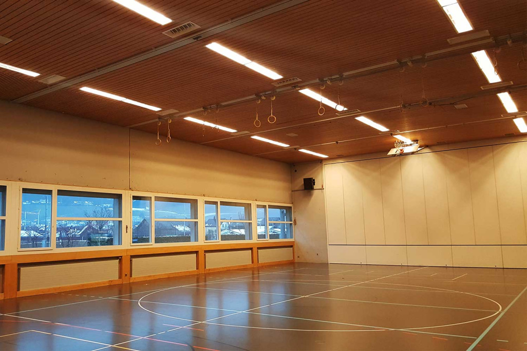 Relevé du bâtiment, salle polyvalente Riet, HMQ AG