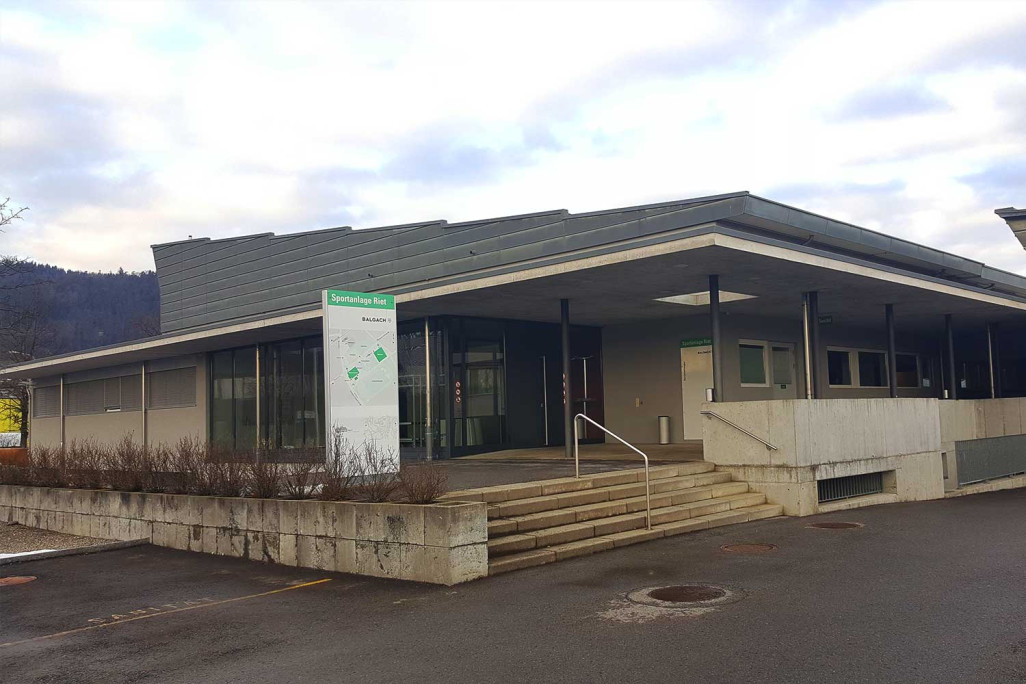 Relevé du bâtiment, complexe sportif Riet, HMQ AG