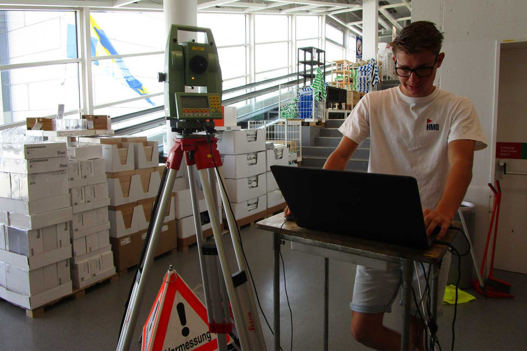 Mesure du bâtiment, IKEA Dietlikon, Ivano Simonet, HMQ AG