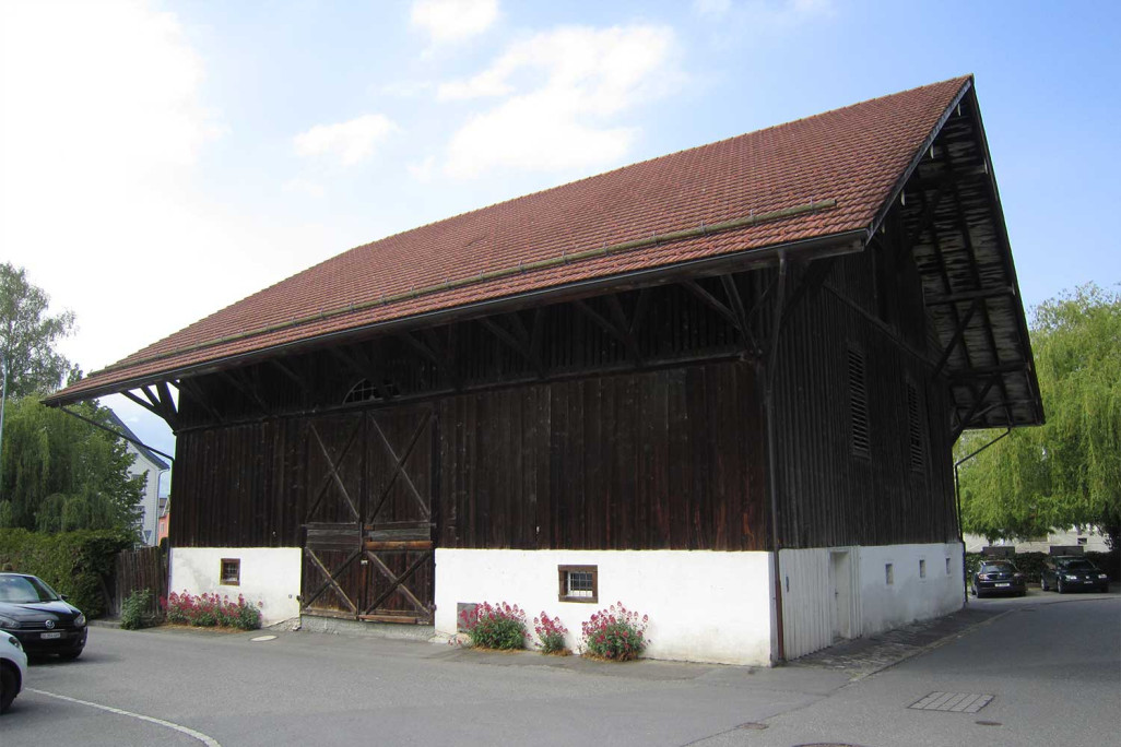 Mesure du bâtiment, grange près du restaurant Traube à Buchs SG, HMQ AG