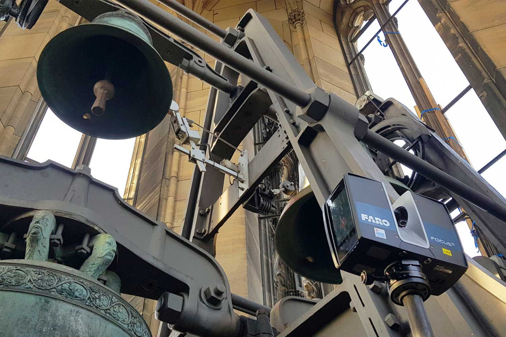 Numérisation laser 3D, église Sainte-Élisabeth à Bâle, HMQ AG
