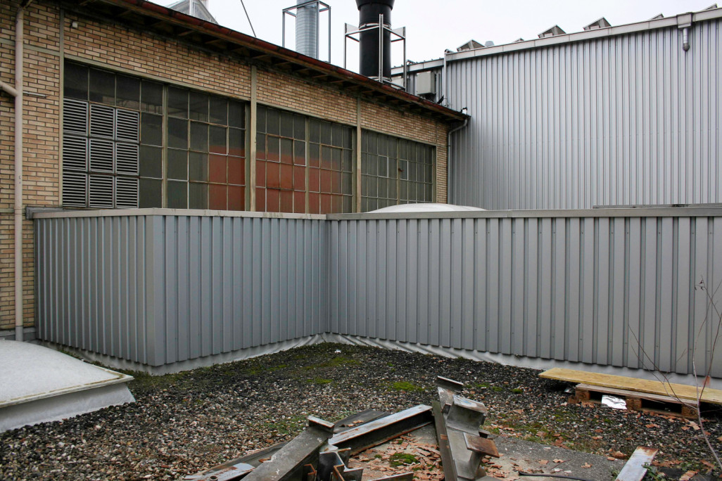 Mesure du bâtiment du magasin MAN à Zurich, relevé du bâtiment HMQ